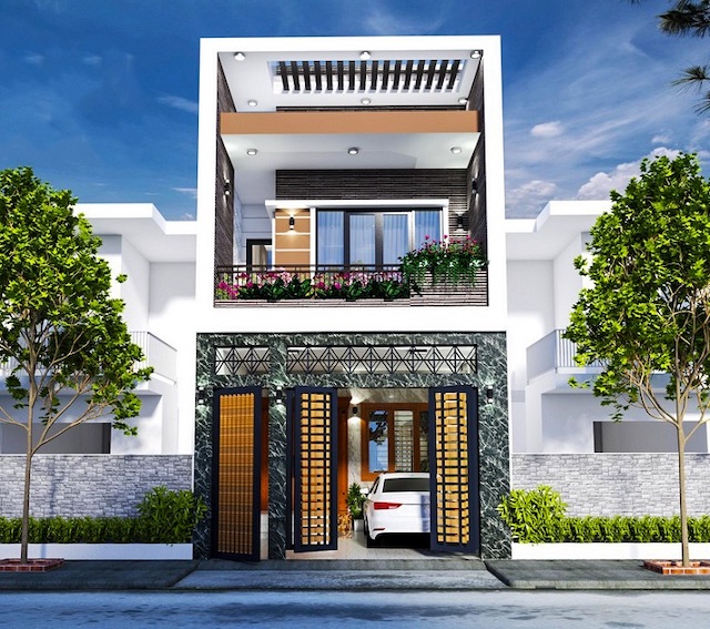 Ngỡ ngàng với hàng loạt mẫu nhà 2 tầng lợp mái tôn đẹp, rẻ - WEDO - Công ty  Thiết kế Thi công xây dựng chuyên nghiệp hàng đầu Việt Nam